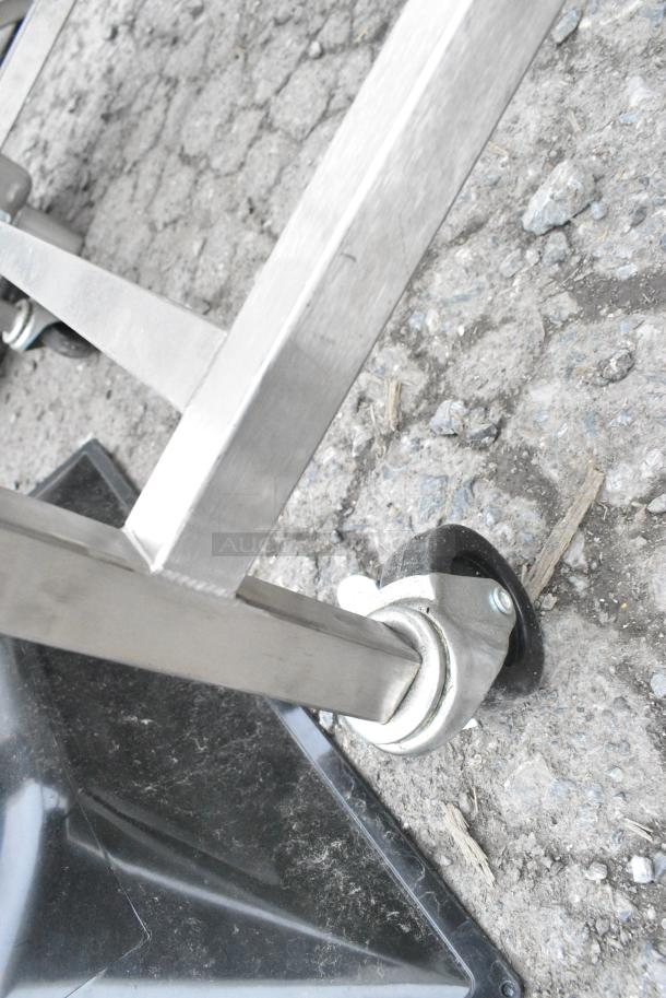 BRAND NEW! Henny Penny Stainless Steel Commercial Portable Breading Table on Commercial Casters. - Image 2 of 7