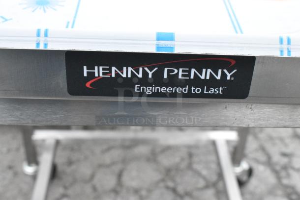 BRAND NEW! Henny Penny Stainless Steel Commercial Portable Breading Table on Commercial Casters. - Image 4 of 7