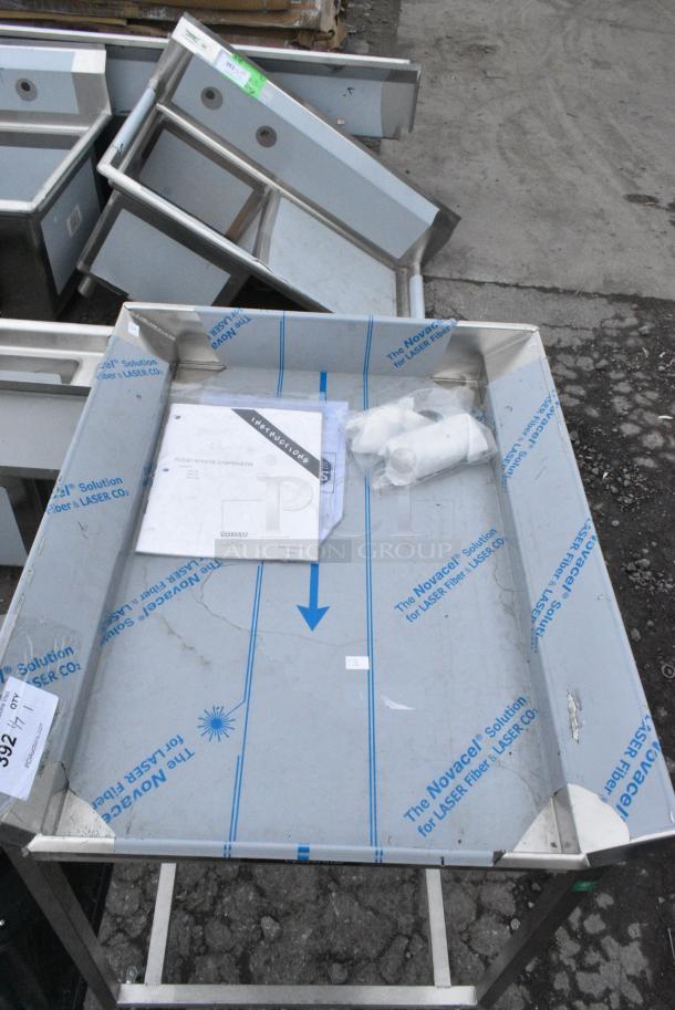 BRAND NEW! Henny Penny Stainless Steel Commercial Portable Breading Table on Commercial Casters. - Image 5 of 7