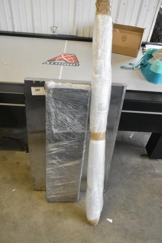 3 Various Items Including Stainless Steel Door. 3 Times Your Bid!