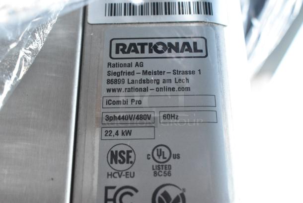 2 2021 Rational LM100EE.AXXXX/LM100CE.AXXXX Stainless Steel Commercial Combi Convection Ovens. 440/480 Volts, 3 Phase. 2 Times Your Bid! - Image 11 of 14