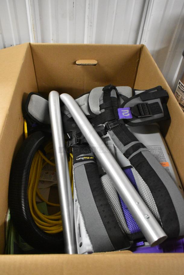 BRAND NEW SCRATCH AND DENT! ProTeam GoFit 10 107751 10 Qt. Backpack Vacuum with 101338 2-Piece Wand and 107016 Xover Multi-Surface Tool. 120 Volts, 1 Phase. - Image 3 of 6