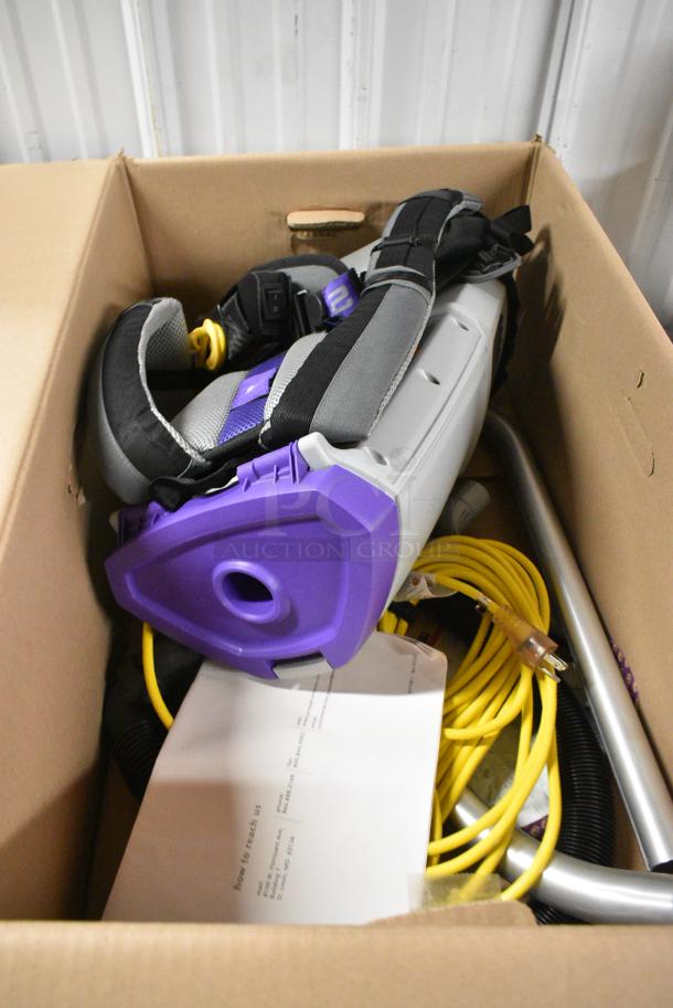 BRAND NEW SCRATCH AND DENT! ProTeam GoFit 6 107750 6 Qt. Backpack Vacuum with 107628 Telescoping Wand and 107016 Xover Multi-Surface Tool. 120 Volts, 1 Phase. - Image 3 of 5