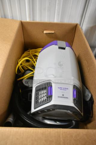BRAND NEW SCRATCH AND DENT! ProTeam GoFit 6 PLUS 107705 6 Qt. Backpack Vacuum with 107100 Xover Multi-Surface Telescoping Wand Kit. 120 Volts, 1 Phase.