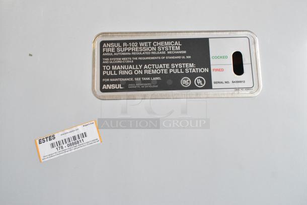 Halifax Hoods Stainless Steel Commercial Ventless Hood w/ Ansul R-102 Wet Chemical Fire Suppresion. 230 Volts, 1 Phase. - Image 9 of 10