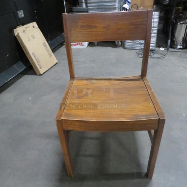 Solid Wooden Chair. 2XBID - Image 1 of 2