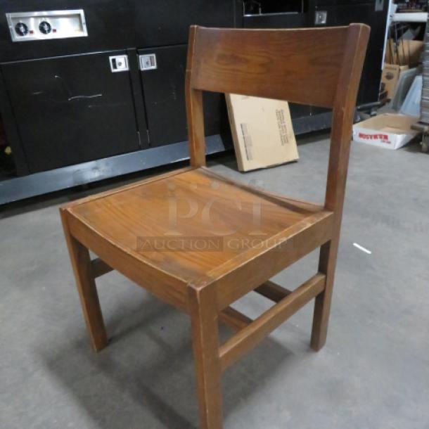 Solid Wooden Chair. 2XBID - Image 2 of 2