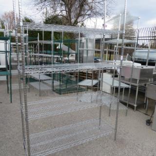 One Metro Shelf With 4 Shelves. 54X18X87