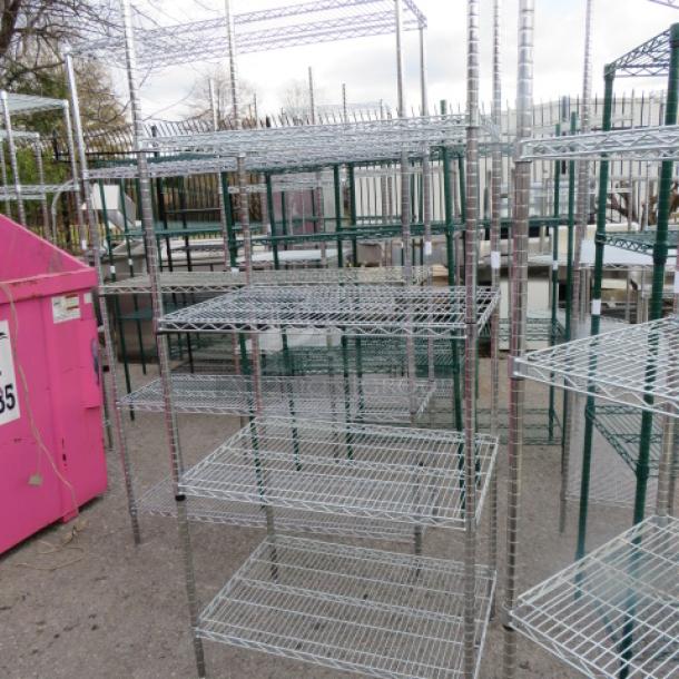 One Metro Shelf With 4 Shelves. 36X24X87 - Image 1 of 1