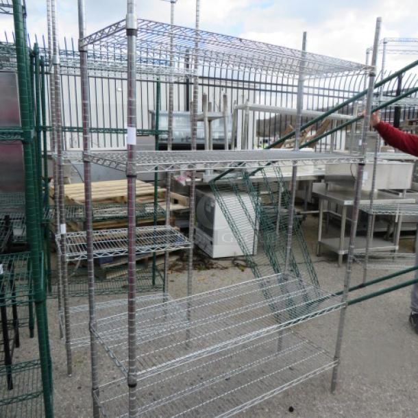 One Metro Shelf With 4 Shelves. 48X18X75.5 - Image 1 of 1