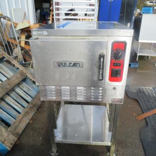 One Vulcan Steamer On A Stand. Model# C24EA3. 208-240 Volt. 3/1 Phase. 24X1X48