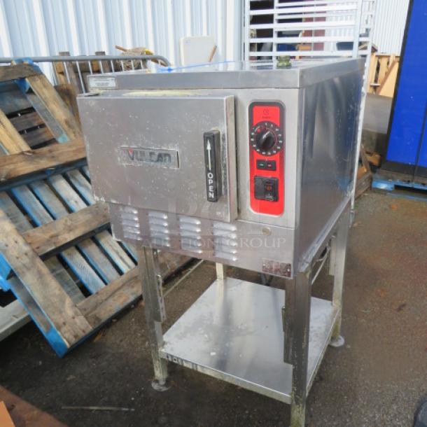 One Vulcan Steamer On A Stand. Model# C24EA3. 208-240 Volt. 3/1 Phase. 24X1X48 - Image 2 of 2