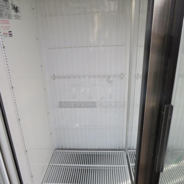 One TRUE  2 Door Glass Display Freezer With 8 Racks. Model# GDM-49F. Unable To Test. 115/208-230 Volt. 54X30X78 - Image 4 of 4