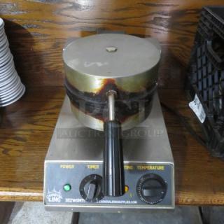 One Carnival King Waffle Maker. Model# 382WSM11. 120 Volt.