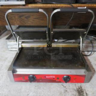 One Avantco Dual Panini Grill. 120 Volt. #177P85S