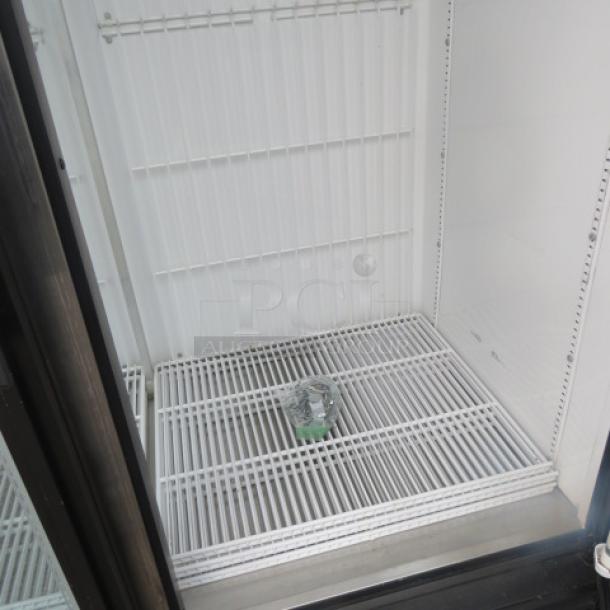 One TRUE  2 Door Glass Display Freezer With 8 Racks. Model# GDM-49F. Unable To Test. 115/208-230 Volt. 54X30X78 - Image 2 of 4