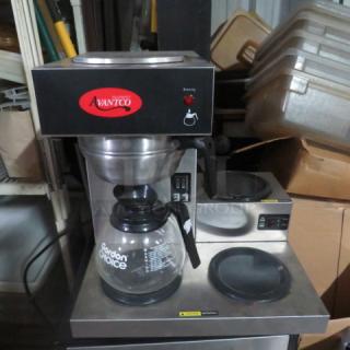 One Avantco Coffee Brewer With 3 Warmers, Filter Basket And 1 Pot. Model# C30. 120 Volt. 1690 Watt. 16X14X17. $258.99