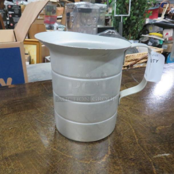One Vollrath 2 Quart Aluminum Measurer. #68351 - Image 1 of 1