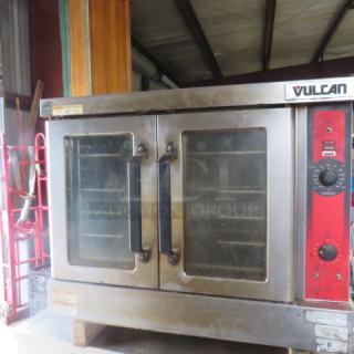One Vulcan Natural Gas Full Size Convection Oven With 4 Racks. 40X31X31