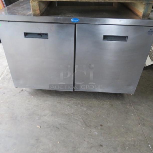 One Randell 2 Door Under Counter Refrigerator On Casters. 48X30X33 - Image 1 of 2