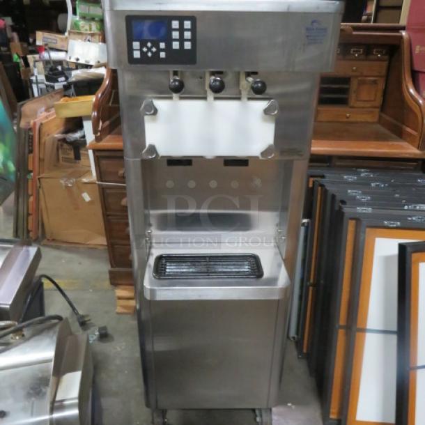 One Stoelting Soft Serve Machine On Casters. 208-240 Volt. 3 Phase. Model# F231-10912YG2ME. $18,244.90 - Image 1 of 2