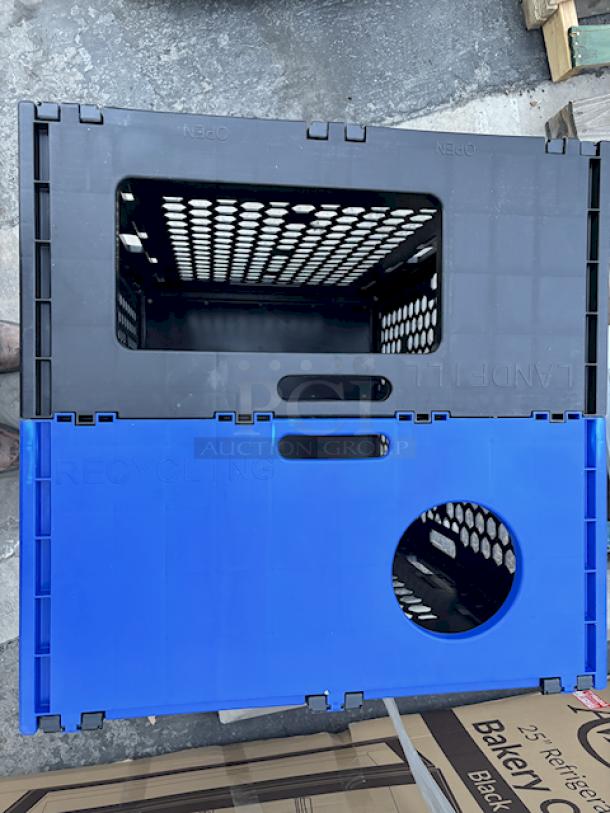 BRAND NEW! Cerobin 45 Gallon Collapsible Top Loading Dual-Stream Waste / Recycling Receptacle. - Image 3 of 5