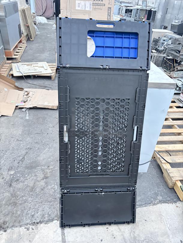 BRAND NEW! Cerobin 45 Gallon Collapsible Top Loading Dual-Stream Waste / Recycling Receptacle. - Image 4 of 5