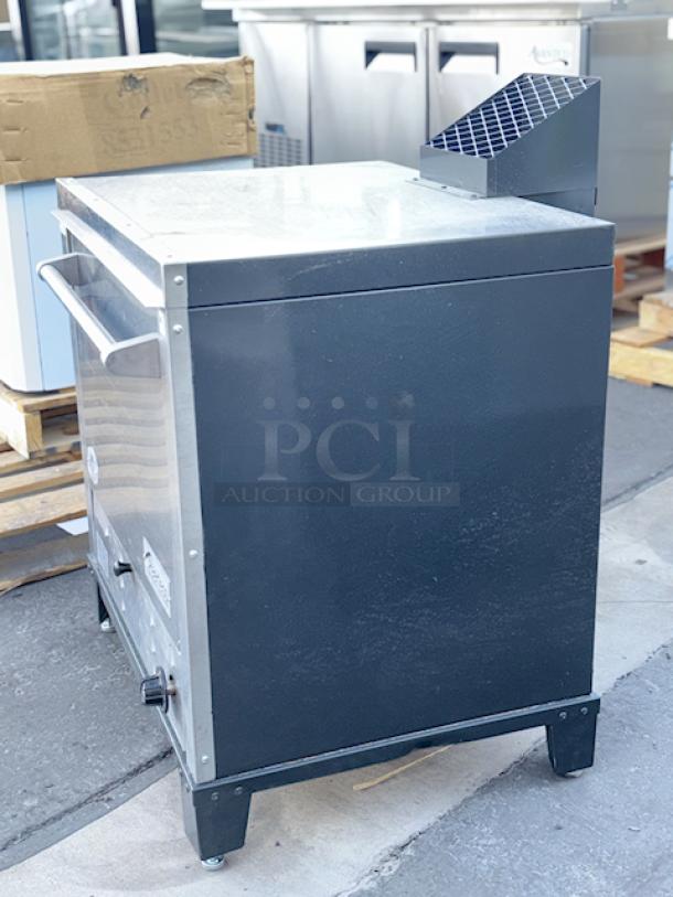 BRAND NEW SCRATCH & DENT! Peerless C131P  Countertop Single Door Quadruple Deck Pizza Oven with (4) 1/2" Pizza Stones - 30,000 BTU - Image 4 of 6