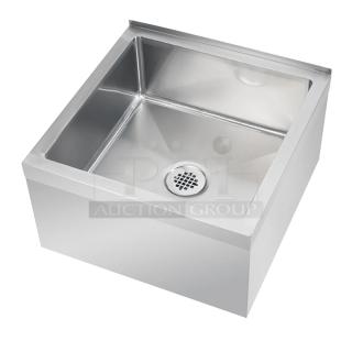 BRAND NEW SCRATCH & DENT! Regency 600SM 242412 29" 16-Gauge Stainless Steel One Compartment Floor Mop Sink - 24" x 24" x 12" Bowl. Box is torn, items have minor denting. 2x Your Bid

*Image may not depict product color, inclusions or accessories.