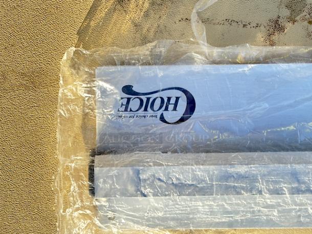 BRAND NEW IN ORIGINAL PACKAGING!! Choice 407CHA48 48" x 3 1/2" Aluminum Wall-Mounted Ticket Holder. *Thumbnail Image is for example, may not depict inclusions or accessories. - Image 3 of 5