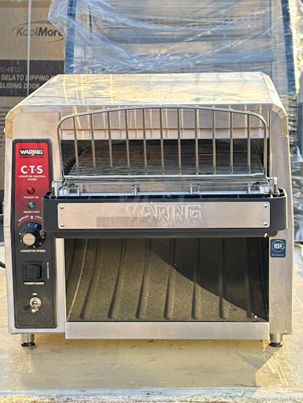 BRAND NEW! Waring CTS1000 Commercial Conveyor Toaster - 120V/15 Amps/1 Phase/60 Hz. Out of Original Packaging. See photos. - Image 1 of 5