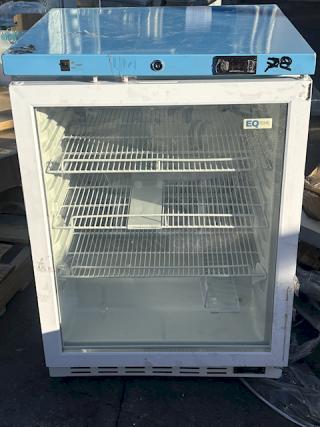 BRAND NEW SCRATCH & DENT! Summit Appliance ACR52G EQTemp ACR Series 3.88 Cu. Ft. White / Blue Built-In Undercounter Glass Door Reach-In Medical Refrigerator - 115V 23.50" (W) x 21.26" (D) x 33.86* (H), 91.5Lb In Working Order. (see photos for damage).