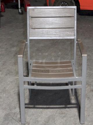 LIGHTLY USED! Upscale Mingja MJ-686 Outdoor Table With a sleek aluminum frame and a durable PVC wicker top & 3 Matching MJ-589  Silver Frame Aluminum Arm Chair with PVC Wicker Outdoor Chairs. 4x Your Bid Table Dimensions: 52x29x30. Chair Dimensions: 22x22x32 (seat Height: 18").


*These items are located at our main warehouse approximately 10mins away. The address is 3290 S. Highland Dr. Las Vegas NV 89109.*