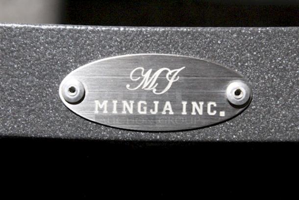 LIGHTLY USED! Upscale Mingja MJ-686 Outdoor Table With A Sleek Aluminum Frame And A Durable Pvc Wicker Top! 52x29-1/4x30. 


*These items are located at our main warehouse approximately 10mins away. The address is 3290 S. Highland Dr. Las Vegas NV 89109.* - Image 2 of 6