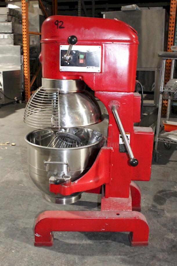 Avantco MX30 Commercial Planetary Floor Mixer. Includes Paddle and Wire Whip, 120v/1Ph. Tested. In Working Order. 


*These items are located at our main warehouse approximately 10mins away. The address is 3290 S. Highland Dr. Las Vegas NV 89109.* - Image 4 of 5
