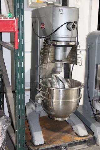 Berkel by Vulcan FMS60-U5Y1 60 Qt, 6-Speed Planetary Mixer w/ Painted Finish, Dough Hook, Flat Beater and Bowl Guard. S/N: 31-1420-088. 200-240v, 3/1Phase, 8/15.5 Amp, 50/60Hz. The unit is not in proper working order. 


*These items are located at our main warehouse approximately 10mins away. The address is 3290 S. Highland Dr. Las Vegas NV 89109.*