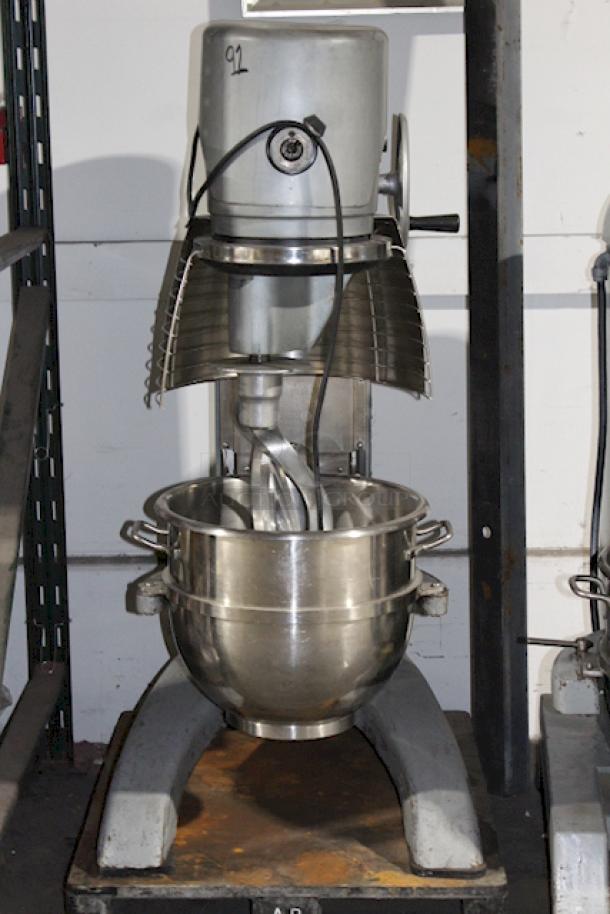 Berkel by Vulcan FMS60-U5Y1 60 Qt, 6-Speed Planetary Mixer w/ Painted Finish, Dough Hook, Flat Beater and Bowl Guard. S/N: 31-1420-088. 200-240v, 3/1Phase, 8/15.5 Amp, 50/60Hz. The unit is not in proper working order. 


*These items are located at our main warehouse approximately 10mins away. The address is 3290 S. Highland Dr. Las Vegas NV 89109.* - Image 2 of 4