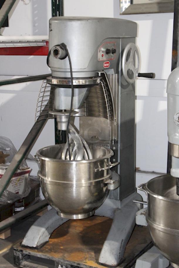 Berkel by Vulcan FMS60-U5Y1 60 Qt, 6-Speed Planetary Mixer w/ Painted Finish, Dough Hook, Flat Beater and Bowl Guard. S/N: 31-1420-088. 200-240v, 3/1Phase, 8/15.5 Amp, 50/60Hz. The unit is not in proper working order. 


*These items are located at our main warehouse approximately 10mins away. The address is 3290 S. Highland Dr. Las Vegas NV 89109.* - Image 3 of 4
