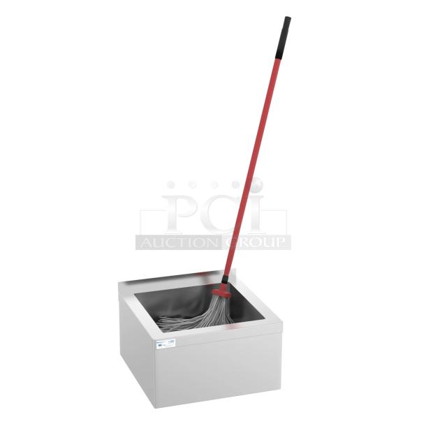 BRAND NEW SCRATCH & DENT! Koolmore MPS-1922123 12 in. Stainless Steel Commercial Floor Mop Sink with Deep Basin, Bowl Size 19"x 12"x 22". IN THE ORIGINAL PACKAGING. - Image 1 of 2
