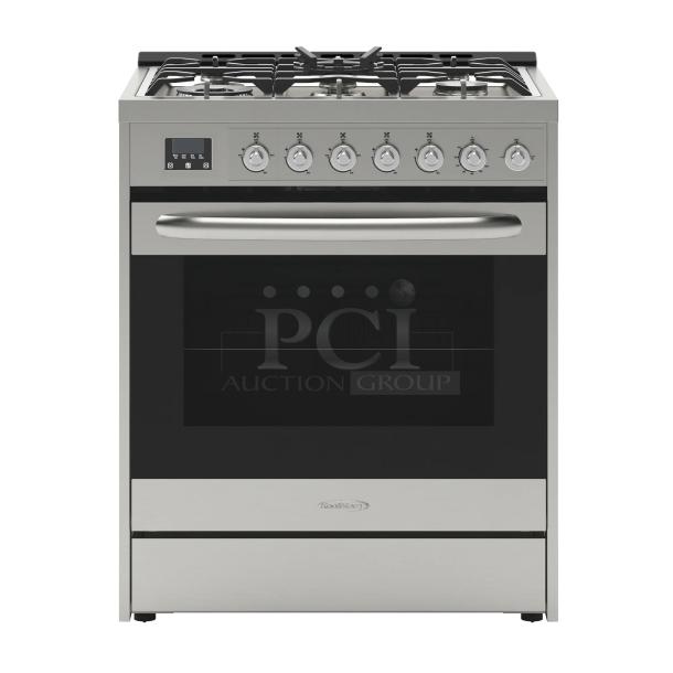 DO NOT MISS OUT!!! BRAND NEW! Koolmore FR30G-SS 30 in. Stainless-Steel Professional Gas Range. In Sealed Manufacturer Packaging. 25" x 29.9" x 35.4"  ONLY OBSERVABLE DEFECT IS A MINOR SCRATCH!!! (see photos). 

*This unit is located at our main warehouse approximately 10mins away. The address is 3290 S. Highland Dr. Las Vegas NV 89109.* - Image 3 of 9