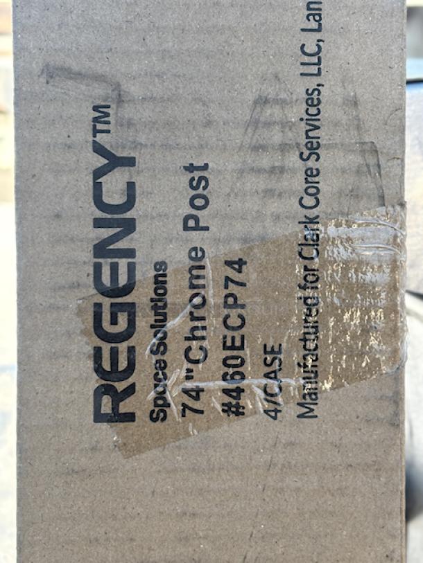 BRAND NEW IN THE BOX! Regency 460ECP74 74" NSF Chrome Post - Image 2 of 2