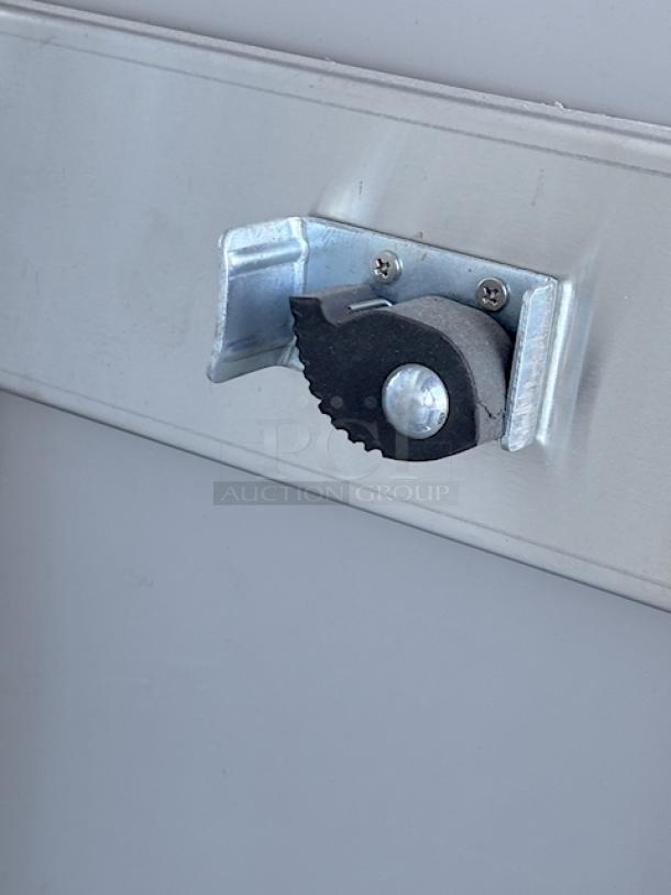BRAND NEW SCRATCH & DENT! Regency 600SMC25SD Stainless Steel Mop Sink Cabinet - 25 1/4" x 22 5/8" x 84". Unit is dented. - Image 6 of 9