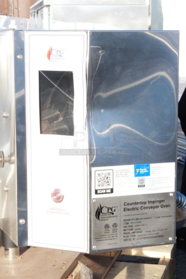 BRAND NEW SCRATCH & DENT!  Cooking Performance Group 351ICOEB Countertop Impinger Electric Conveyor Oven - 208V, 1 Phase/30Amp | 3 Phase/15Amp, 6700W. S/N: J0107080021240411009. Belt Not Included. - Image 6 of 8