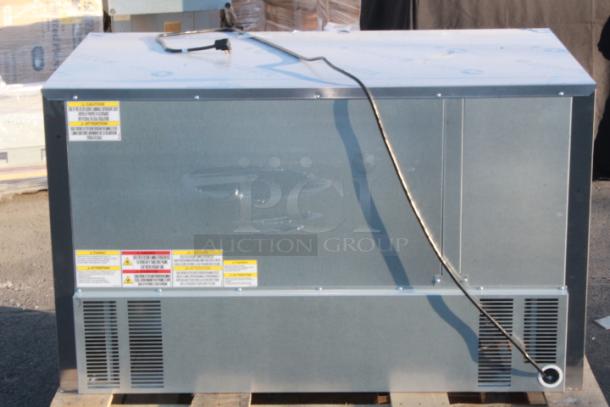 BRAND NEW SCRATCH & DENT! Beverage-Air UCR48AHC-23 48" Low Profile Undercounter Refrigerator. 115 Volts	2.2 Amps	1 Phase	60 Hz. S/N: 15003249 Mounting points for doors are bent slightly inward. - Image 4 of 9