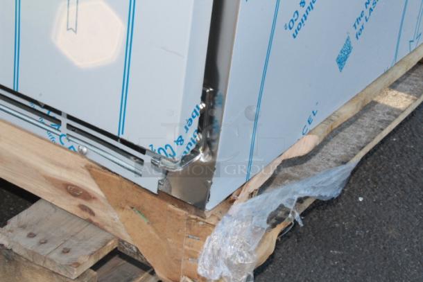 BRAND NEW SCRATCH & DENT! Beverage-Air UCR48AHC-23 48" Low Profile Undercounter Refrigerator. 115 Volts	2.2 Amps	1 Phase	60 Hz. S/N: 15003249 Mounting points for doors are bent slightly inward. - Image 6 of 9