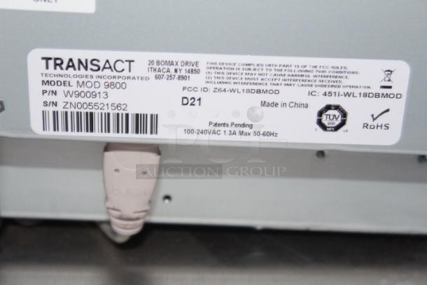 Transact BOHA! MOD 9800 Back-Of-House Work Station Food Safety And Grab N’ Go Label Printer & Ithaca 9000UL Monochrome USB Thermal Receipt Printer. 2x Your Bid - Image 3 of 4