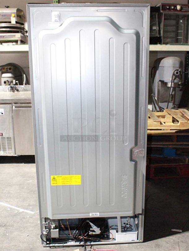 BRAND NEW SCRATCH & DENT! Koolmore KM-RERFDSS-18C 18.5 cu. ft. Stainless-Steel French Door Refrigerator in Silver. 30.1" x 29.5" x 66.6" In Original Packaging. TESTED! WORKS PERFECT! Barely noticeable dent on left side

*This unit is located at our main warehouse approximately 10mins away. The address is 3290 S. Highland Dr. Las Vegas NV 89109.* - Image 9 of 10