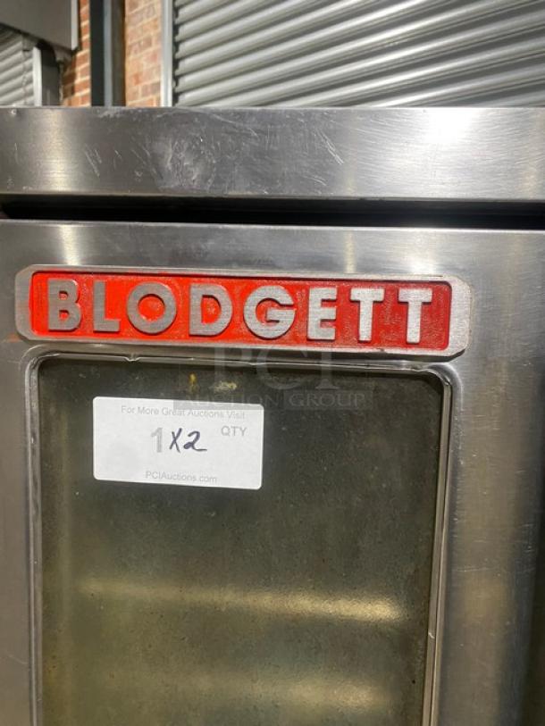 Blodgett Zephaire Series Commercial Stainless Steel Natural Gas Powered Convection Oven! Model: ZEPHAIRE-200-G-ES SN: 072015CH029T! Double Stacked! With Garland Master 200 Series Commercial Stainless Steel Natural Gas Powered Convection Oven! With Wire Oven Racks! On Casters! 2X Your Bid Make One Unit! - Image 5 of 13