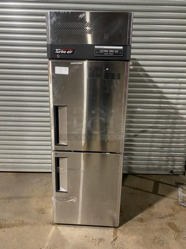 Turbo-Air Commercial Stainless Steel Half Door Dual Temp Refrigerator/Freezer Combo! With Digital Touch Control Panel! Model: JRF-19 SN: J1RF2A8015! 115V 1 Phase! - Image 1 of 11