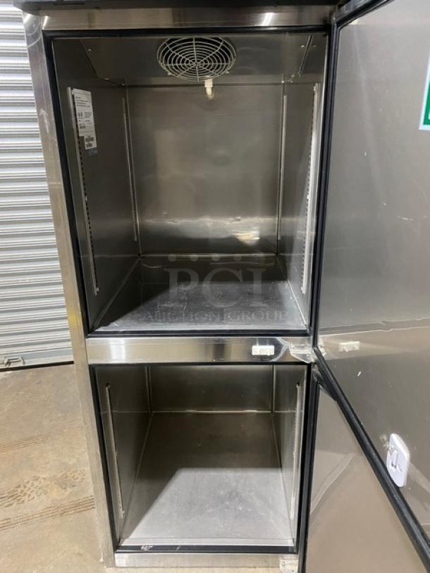 Turbo-Air Commercial Stainless Steel Half Door Dual Temp Refrigerator/Freezer Combo! With Digital Touch Control Panel! Model: JRF-19 SN: J1RF2A8015! 115V 1 Phase! - Image 5 of 11